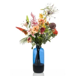 DecoWoerner Ramos Y Coronas De Flores|Flores Artificiales>Ramo Artificial Mixto Amapola-rosa-lirio