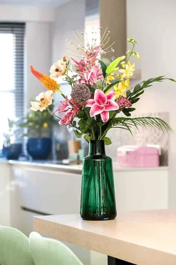 DecoWoerner Ramos Y Coronas De Flores|Flores Artificiales>Ramo Artificial Mixto Amapola-rosa-lirio