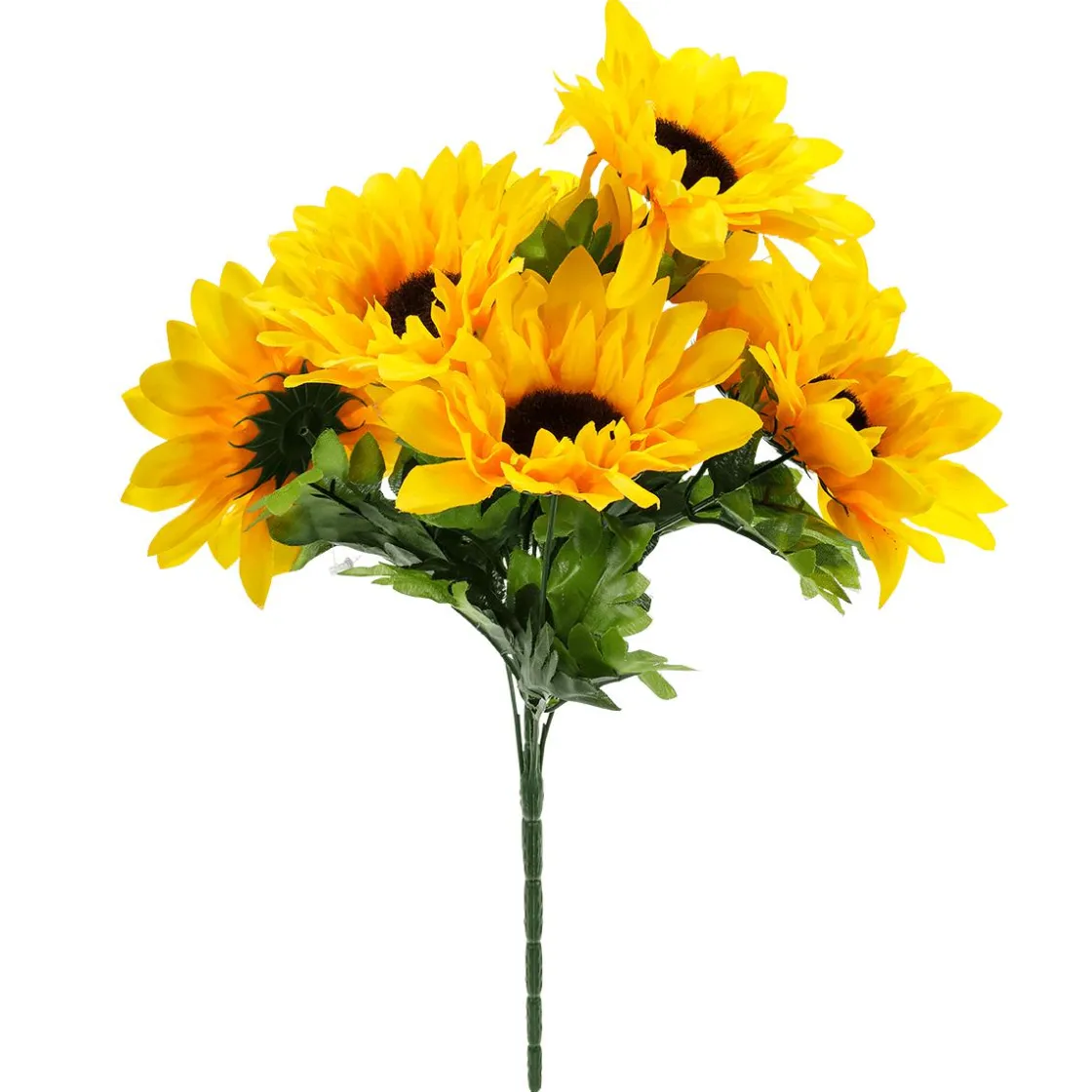 DecoWoerner Decoración De Otoño|Ramos Y Coronas De Flores>Ramo De Girasoles, Altura 45 Cm