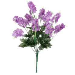DecoWoerner Decoración De Primavera|Ramos Y Coronas De Flores>Ramo De Lilas Artificiales 12 Flores 48 Cm De Alto, 25 Cm Ø