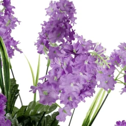 DecoWoerner Decoración De Primavera|Ramos Y Coronas De Flores>Ramo De Lilas Artificiales 12 Flores 48 Cm De Alto, 25 Cm Ø