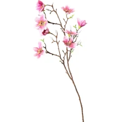 DecoWoerner Decoración De Primavera|Ramas Y Ramitas>Ramo De Magnolias Artificial, do, 87 Cm