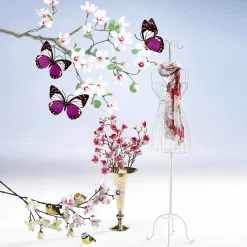 DecoWoerner Decoración De Primavera|Ramas Y Ramitas>Ramo De Magnolias Artificial, do, 87 Cm