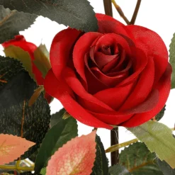 DecoWoerner Árboles Artificiales|Flores Artificiales>Ramo De Rosas En Maceta 115 Cm
