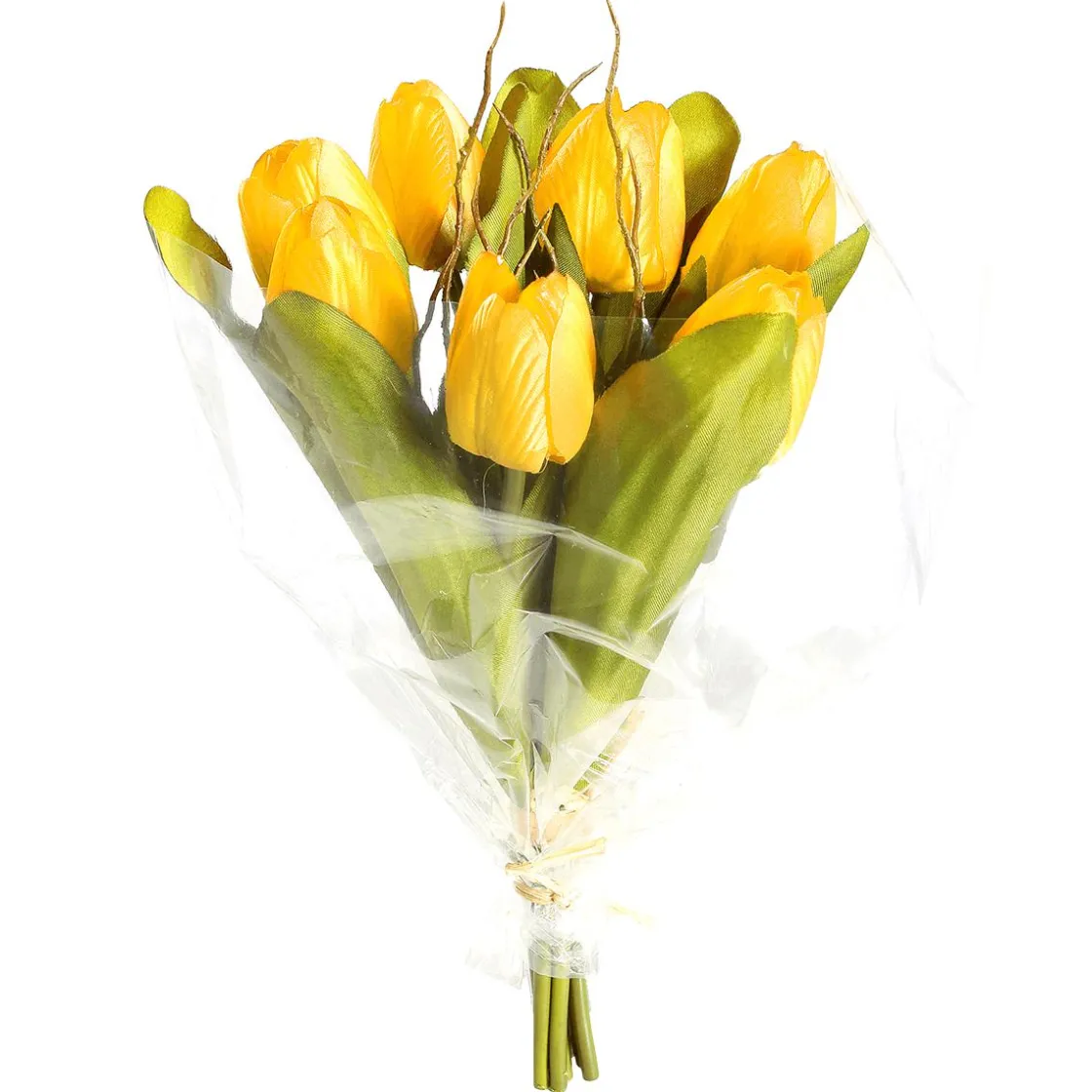 DecoWoerner Decoración De Primavera|Ramos Y Coronas De Flores>Ramo De Tulipanes Artificial , 30 Cm