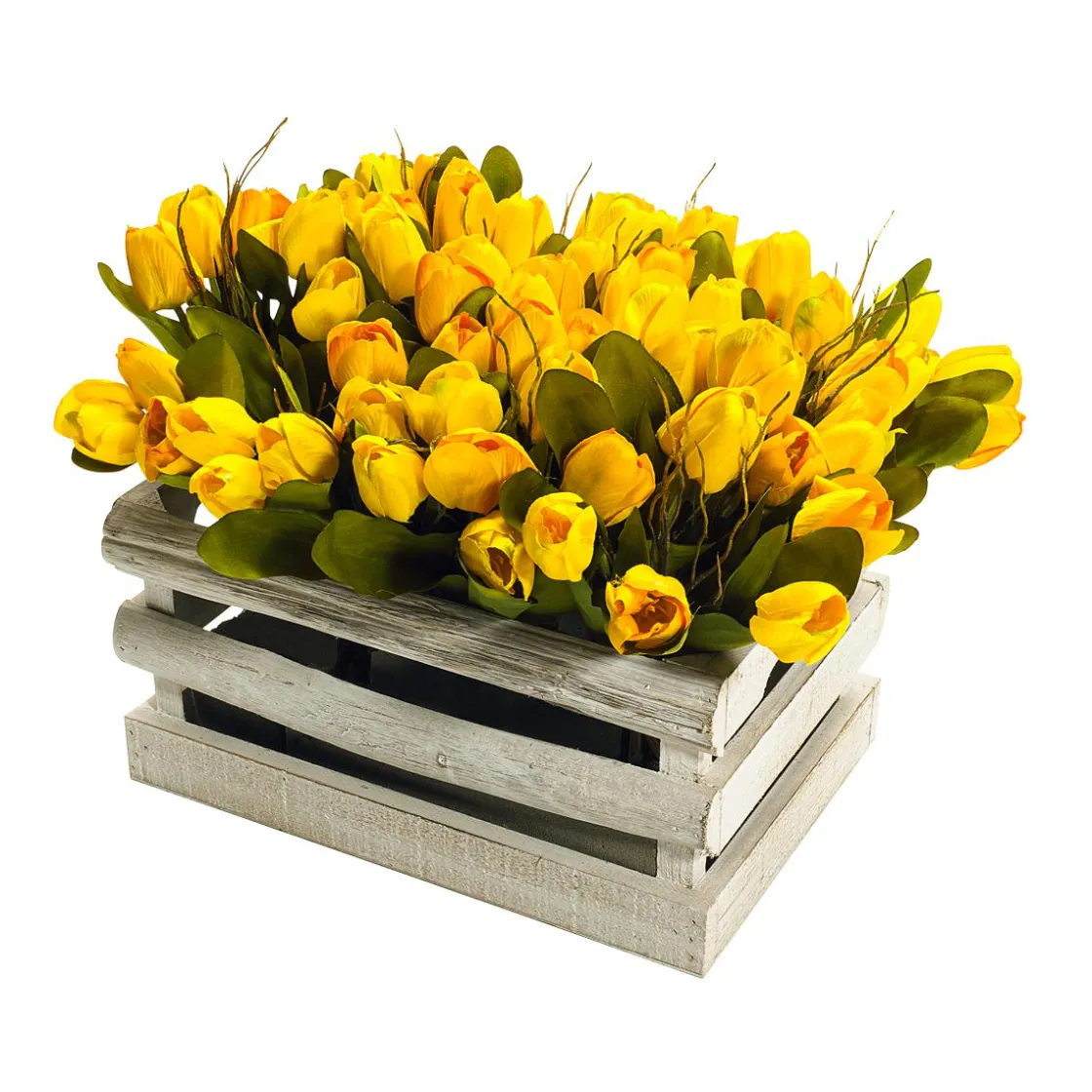 DecoWoerner Decoración De Primavera|Ramos Y Coronas De Flores>Ramo De Tulipanes Artificial , 30 Cm