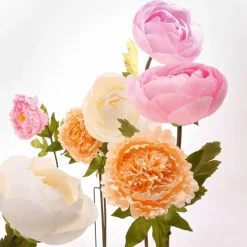 DecoWoerner Decoración De Primavera|Flores Artificiales>Ranúnculo Artificial , 105 Cm