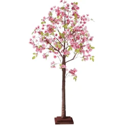 DecoWoerner Árboles Artificiales>Árbol Artificial De Cerezos En Flor Con Soporte 120 Cm