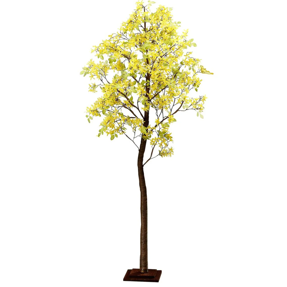 DecoWoerner Árboles Artificiales>Árbol Artificial De Forsythia Con Soporte 200 Cm