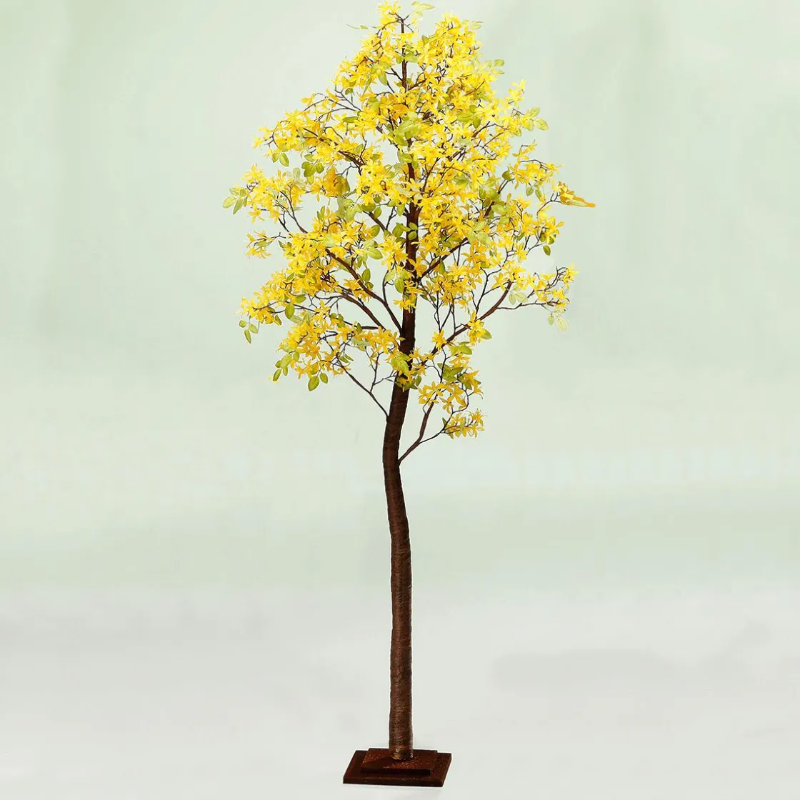DecoWoerner Árboles Artificiales>Árbol Artificial De Forsythia Con Soporte 200 Cm