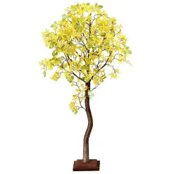 DecoWoerner Árboles Artificiales>Árbol Artificial De Forsythia Con Soporte 120 Cm