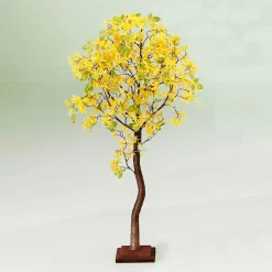 DecoWoerner Árboles Artificiales>Árbol Artificial De Forsythia Con Soporte 120 Cm