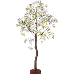 DecoWoerner Árboles Artificiales>Árbol Artificial En Flor De Cerezo Con Soporte 120 Cm