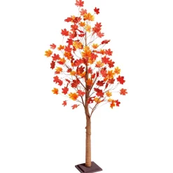 DecoWoerner Decoración De Otoño|Árboles Artificiales>Árbol De Arce, 160 Cm