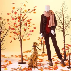 DecoWoerner Decoración De Otoño|Árboles Artificiales>Árbol De Arce, 160 Cm