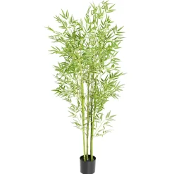 DecoWoerner Plantas Verdes|Plantas De Interior>Árbol De Bambú Artificial En Maceta