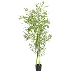 DecoWoerner Plantas Verdes|Plantas De Interior>Árbol De Bambú Artificial En Maceta