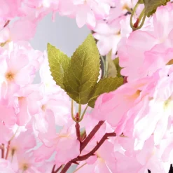 DecoWoerner Decoración De Primavera|Árboles Artificiales>Árbol De Cerezo Artificial Con Placa De Soporte, 180 Cm