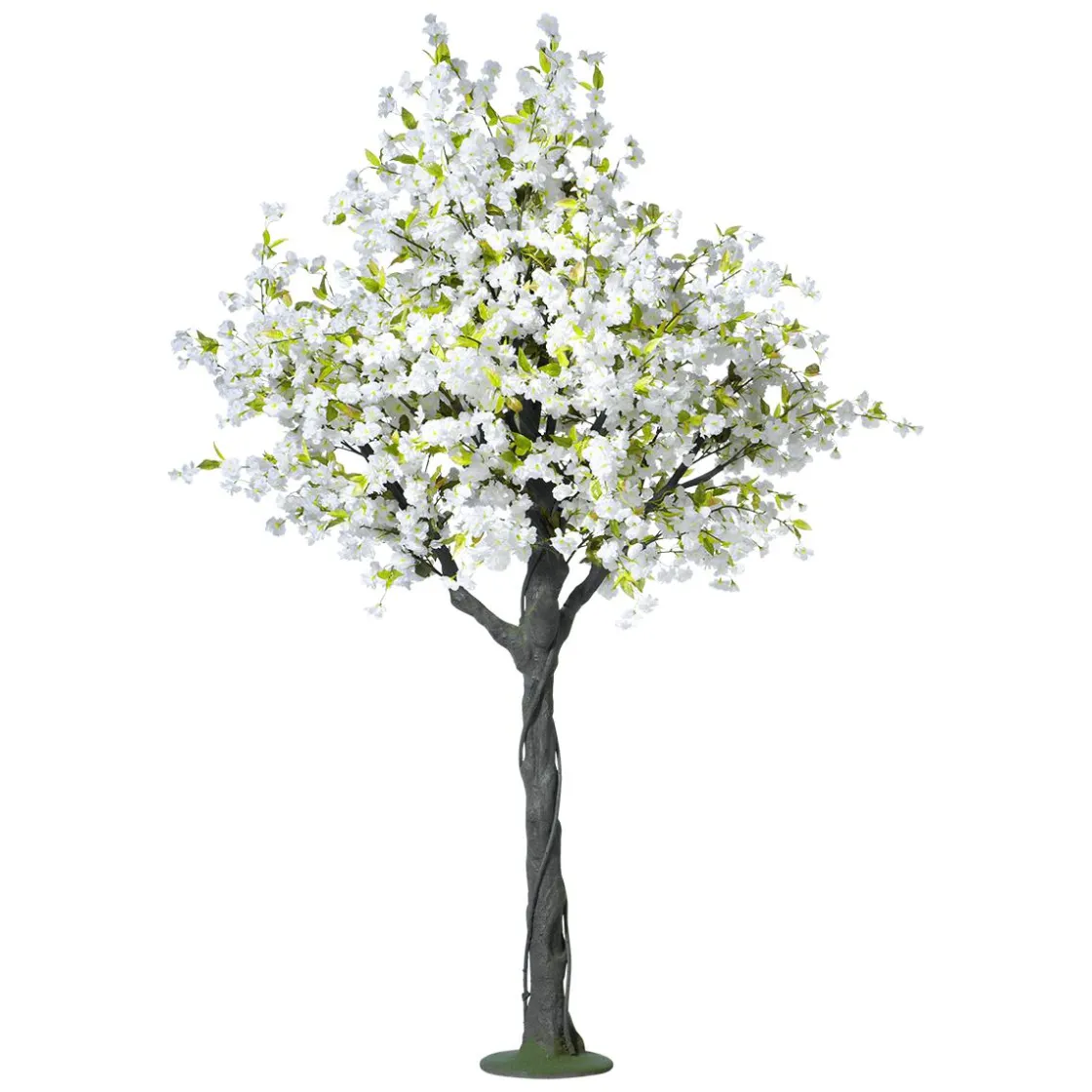 DecoWoerner Decoración De Primavera|Árboles Artificiales>Árbol De Flores De Cerezo Artificial, 220 Cm