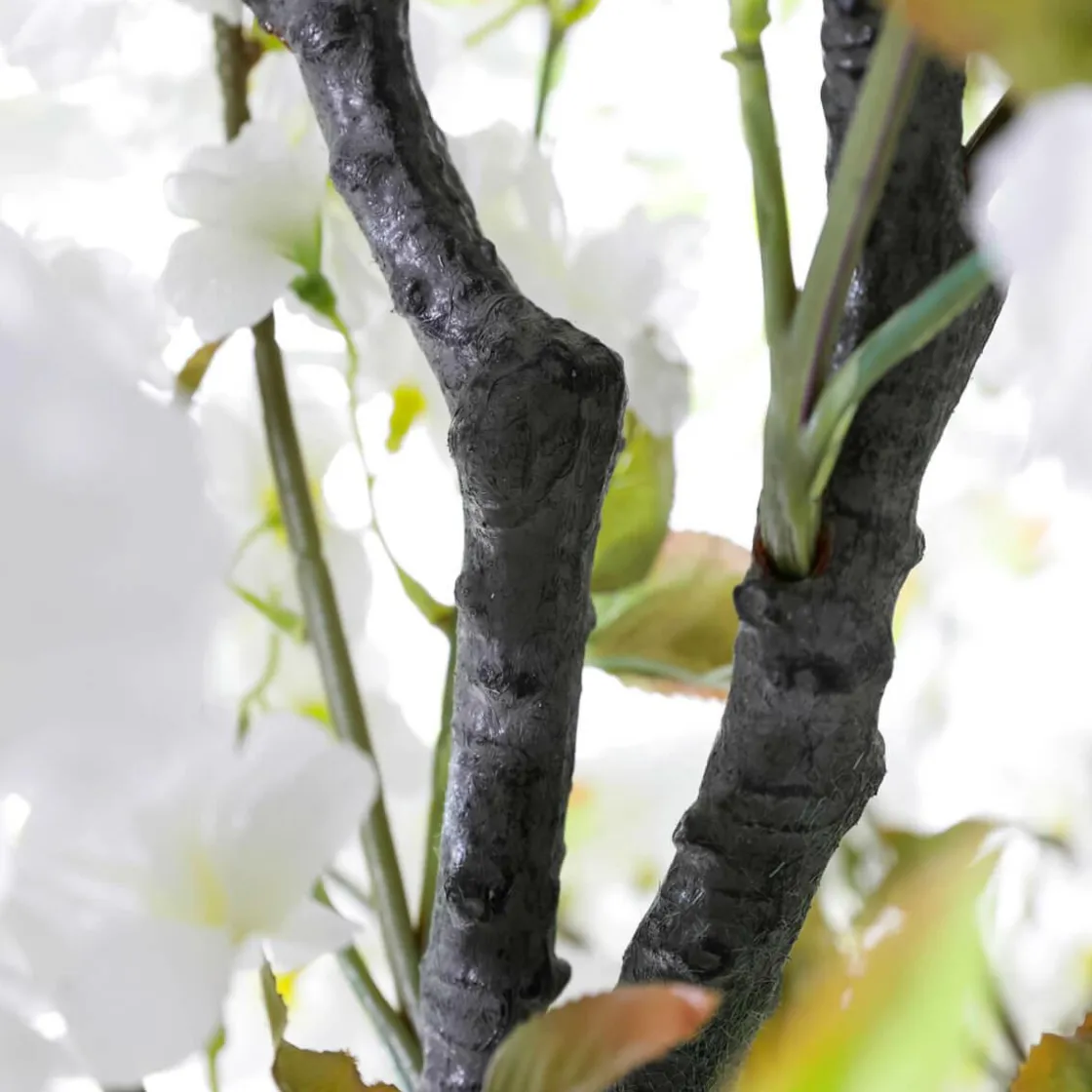 DecoWoerner Decoración De Primavera|Árboles Artificiales>Árbol De Flores De Cerezo Artificial, 220 Cm