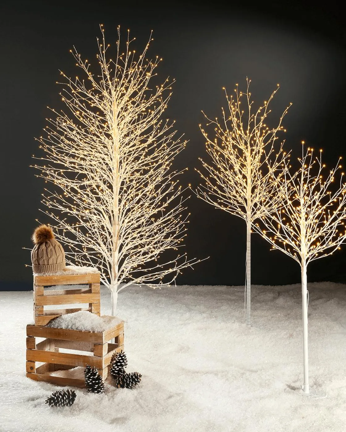 DecoWoerner Decoración De Invierno|Árboles Artificiales>Árbol De Luces LED, 150 Cm