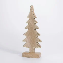 DecoWoerner Decoración De Otoño|Figuras De Navidad>Árbol De Madera De Mango 30 X 12 X 5 Cm