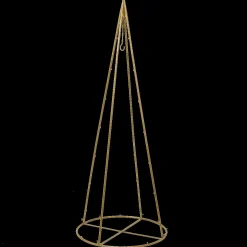 DecoWoerner Decoración Navideña Xxl>Árbol De Metal Deco, Dorado 180 X 72 Cm