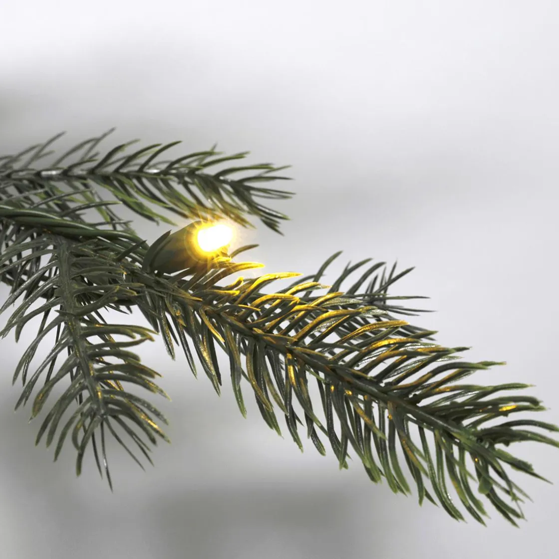 DecoWoerner Árboles De Navidad Artificiales>Árbol De Navidad Artificial Nordmann Abeto Con LED 180 Cm