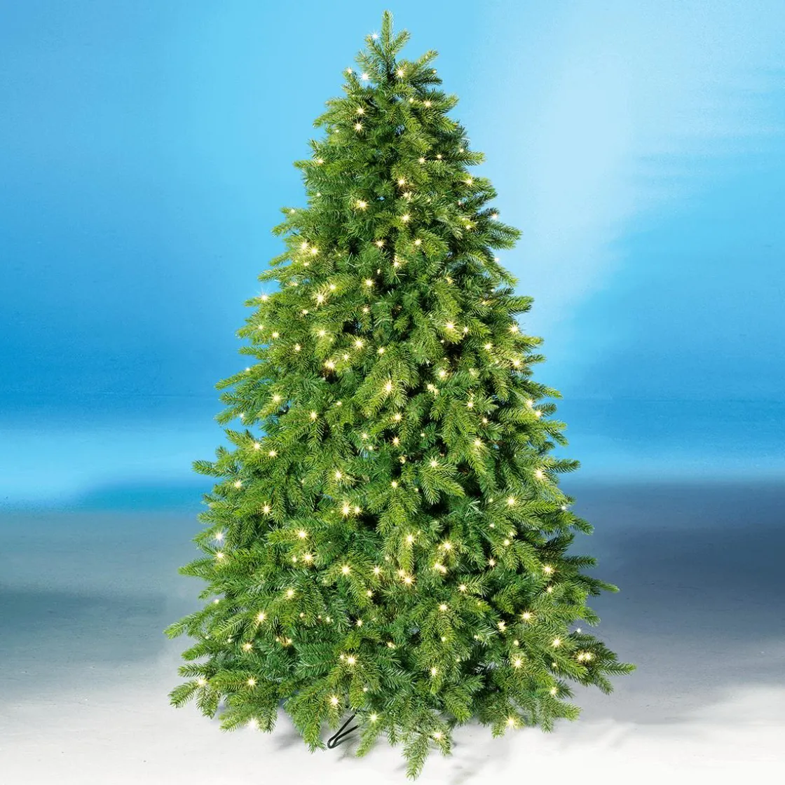 DecoWoerner Árboles De Navidad Artificiales>Árbol De Navidad Artificial Nordmann Abeto Con LED 180 Cm