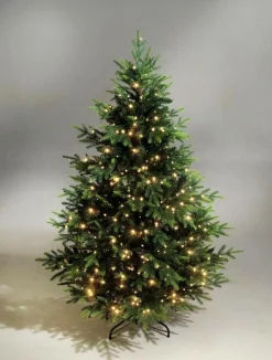 DecoWoerner Árboles De Navidad Artificiales>Árbol De Navidad Artificial Moldeado Por Inyección Pícea De Noruega Con LED 180 Cm
