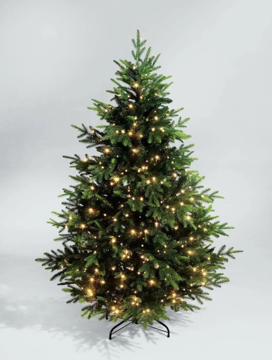 DecoWoerner Árboles De Navidad Artificiales>Árbol De Navidad Artificial Moldeado Por Inyección Pícea De Noruega Con LED 180 Cm