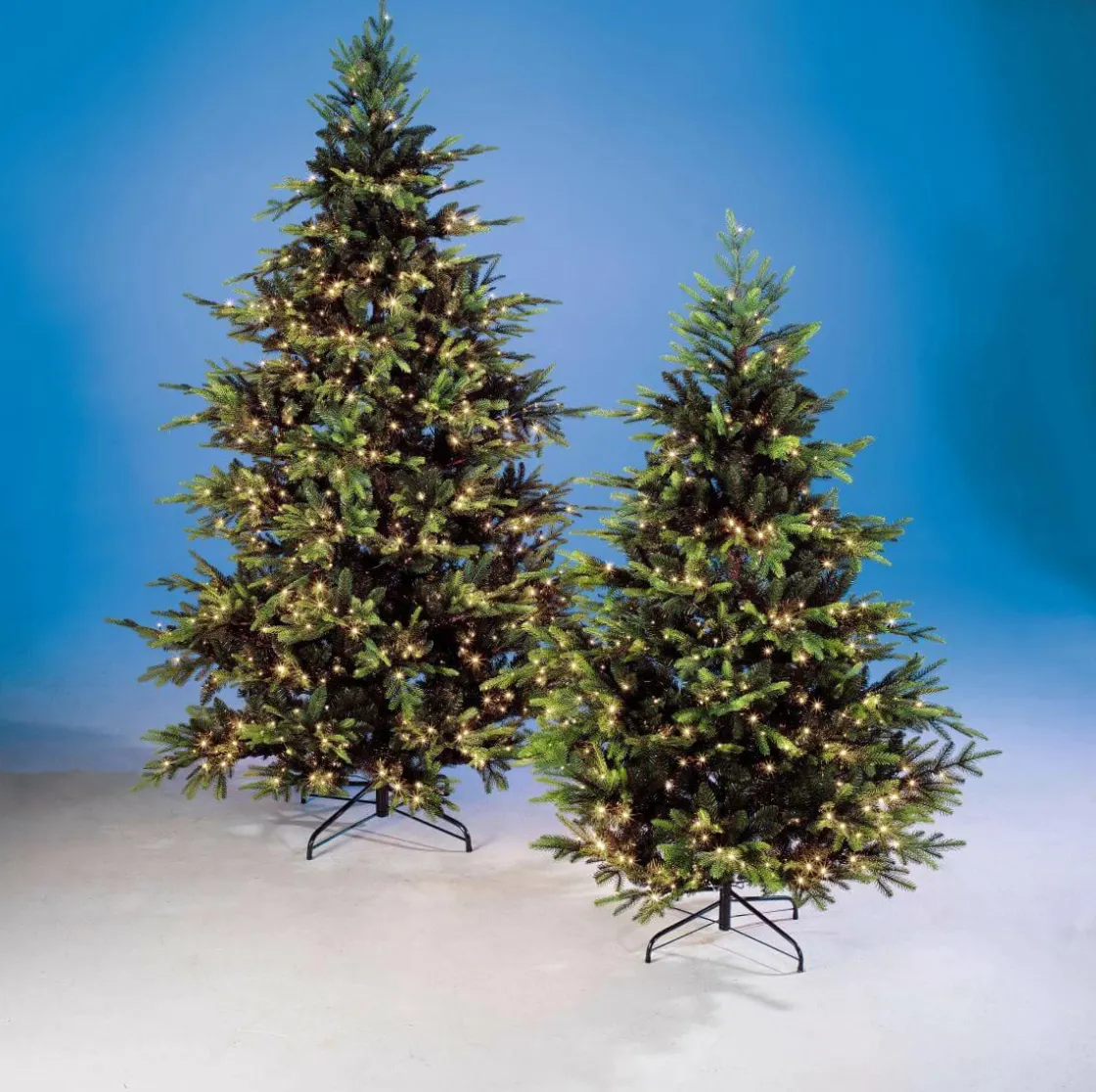 DecoWoerner Árboles De Navidad Artificiales>Árbol De Navidad Artificial Moldeado Por Inyección Pícea De Noruega Con LED 180 Cm