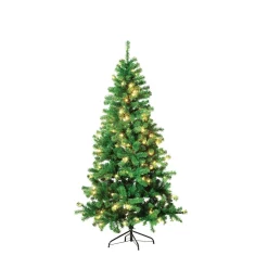 DecoWoerner Árboles De Navidad Artificiales>Árbol De Navidad Artificial Estrecho Con LED 240 Cm