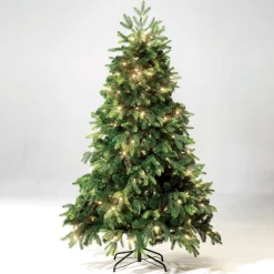 DecoWoerner Árboles De Navidad Artificiales>Árbol De Navidad Artificial Abeto Noble Con LED 180 Cm
