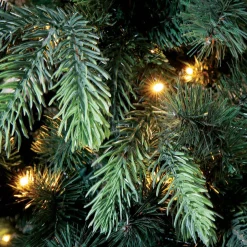DecoWoerner Árboles De Navidad Artificiales>Árbol De Navidad Artificial Abeto Noble Con LED 210 Cm