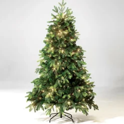 DecoWoerner Árboles De Navidad Artificiales>Árbol De Navidad Artificial Abeto Noble Con LED 240 Cm