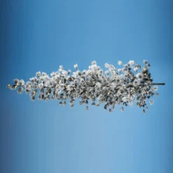 DecoWoerner Decoración De Invierno|Árboles Artificiales>Árbol De Navidad Artificial Colgante Pino Con Agujas Escarchadas Y LED 300 Cm