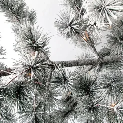 DecoWoerner Decoración De Invierno|Árboles Artificiales>Árbol De Navidad Artificial Colgante Pino Con Agujas Escarchadas Y LED 300 Cm