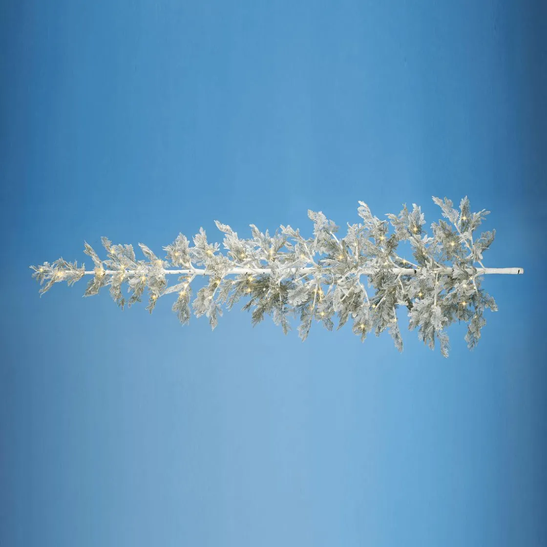 DecoWoerner Decoración De Invierno|Árboles De Navidad Artificiales>Árbol De Navidad Artificial Colgante Cedro Con Agujas Escarchadas Y LED 300 Cm