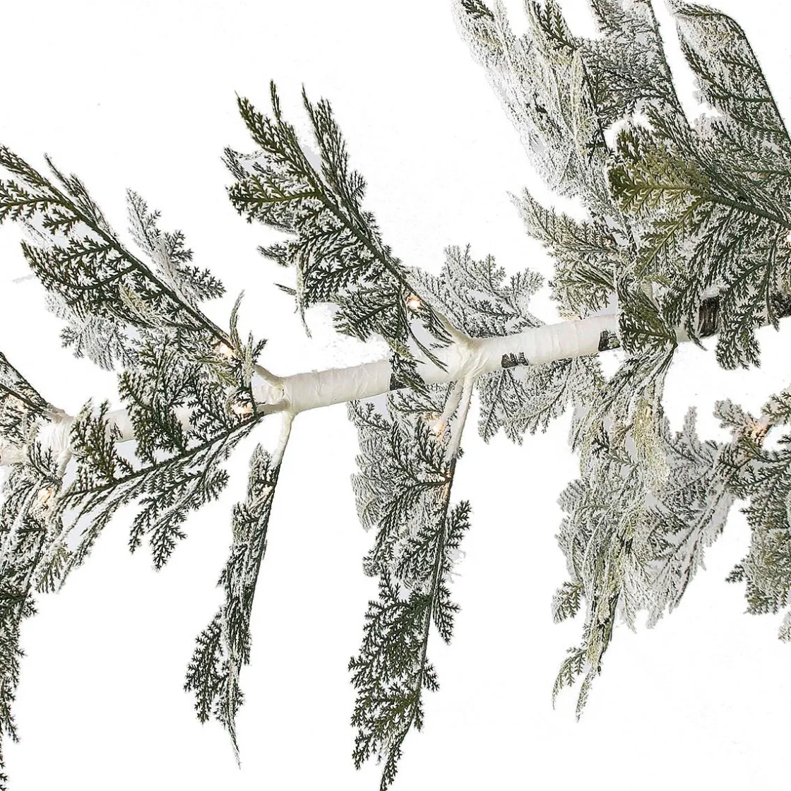 DecoWoerner Decoración De Invierno|Árboles De Navidad Artificiales>Árbol De Navidad Artificial Colgante Cedro Con Agujas Escarchadas 400 Cm