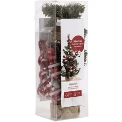 DecoWoerner Árboles De Mesa Y Ramas De Abeto|Árboles De Navidad Artificiales>Árbol De Navidad Artificial DIY Con Adornos s, 60 Cm