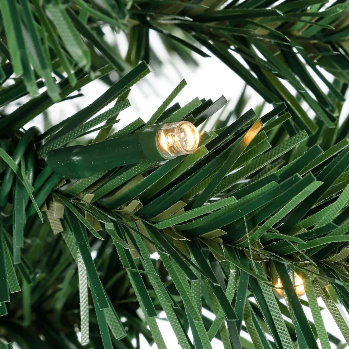 DecoWoerner Árboles De Mesa Y Ramas De Abeto>Árbol De Navidad Deco Con LED Y Bolsa De Yute 75 Cm