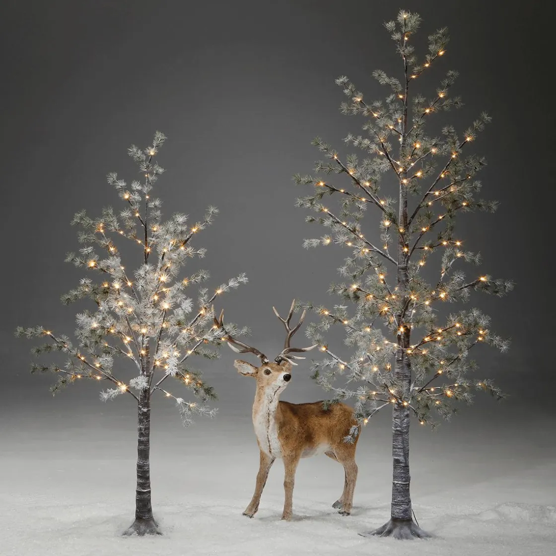 DecoWoerner Árboles Artificiales|Luces De Navidad>Árbol LED Blanco Cálido 210 Cm