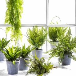 DecoWoerner Decoración De Primavera|Plantas Verdes>Recogida De Helecho Artificial Ø 30 Cm