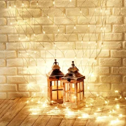 DecoWoerner Luces De Navidad>Red De Luz LED Profesional IP20, 250 Cm Sin Cable De Alimentación, Transparente