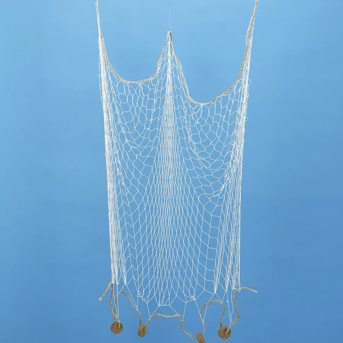 DecoWoerner Decoración De Verano>Red De Pesca Con Flotadores 150 X 100 Cm