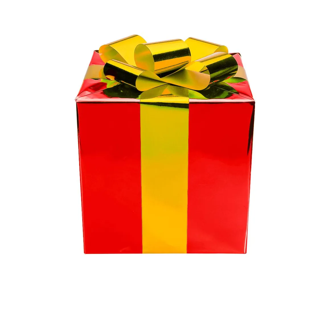 DecoWoerner Figuras De Navidad>Regalo De Navidad 30 Cm Con Lazo Dorado