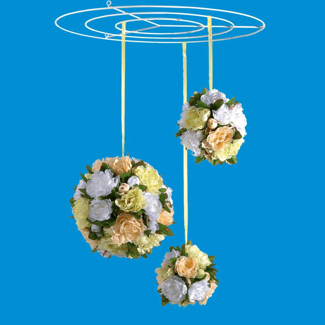 DecoWoerner Ayudas Y Herramientas De Decoración>Rejilla Para El Techo Anular Gigante Blanca, Ø 150 Cm