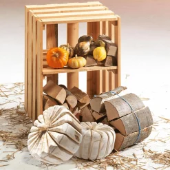 DecoWoerner Decoración Natural|Decoración De Otoño>Rodaja De Leña Decorativa Secada