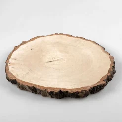 DecoWoerner Decoración Natural>Rodaja Decorativa De Madera De Abedul De Unos 30 Cm De Diámetro